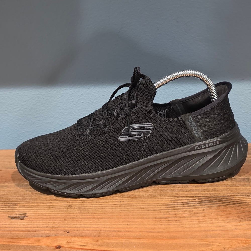 Skechers Womens Slip-ins Edgeride Sneaker Black Stretch Fit 149953 Size 8.5 - Picture 9 of 10